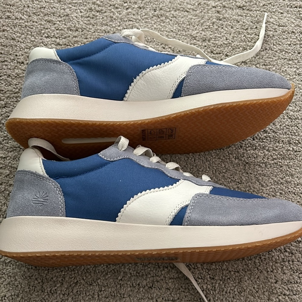 New Soludos Paradiso retro sneakers in marine blue size 10, 40.5 European size. - Picture 2 of 8